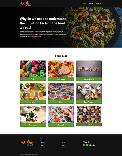 Nutrition of food (2)